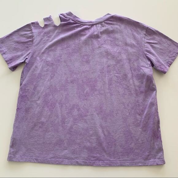 Somewhere West Purple Tie Dye Short Sleeve T-Shirt Large - Picture 6 of 7